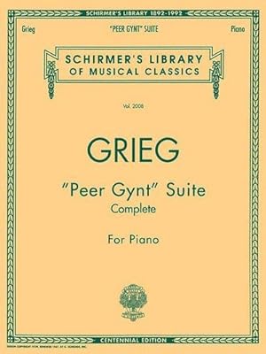 Bild des Verkufers fr Peer Gynt Suite (Complete) : Schirmer Library of Classics Volume 2008 Piano Solo zum Verkauf von Smartbuy