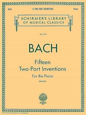 Immagine del venditore per 15 Two-Part Inventions : Schirmer Library of Classics Volume 1512 Piano Solo, Arr. Busoni venduto da Smartbuy