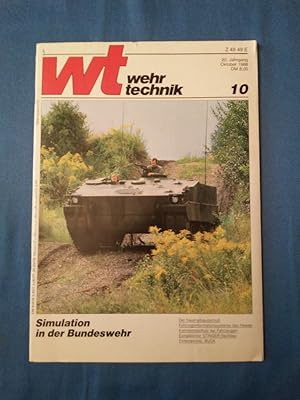 Bild des Verkufers fr Wehrtechnik WT - 20. Jahrgang 1988 Heft 10. Simulation in der Bundeswehr. zum Verkauf von Antiquariat BehnkeBuch