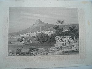 Nazareth, anno 1840, Steelengraving/Stahlstich, Bibl. Institut. Blatt: 15x22 cm., incl. 1 Blatt Text
