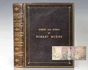 Poems and Songs of Robert Burns. [Fore-edge Painting]