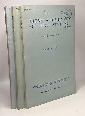 Eigse: a journal of Irish studies - VOLUME XIV: Part I + Part II + Part III