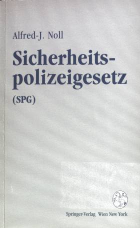 Seller image for Sicherheitspolizeigesetz : (SPG). for sale by books4less (Versandantiquariat Petra Gros GmbH & Co. KG)