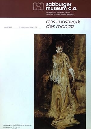 Bild des Verkufers fr Hans Makart und Sarah Bernhardt; Das Kunstwerk des Monats. 7. Jahrgang / Blatt 74; zum Verkauf von books4less (Versandantiquariat Petra Gros GmbH & Co. KG)