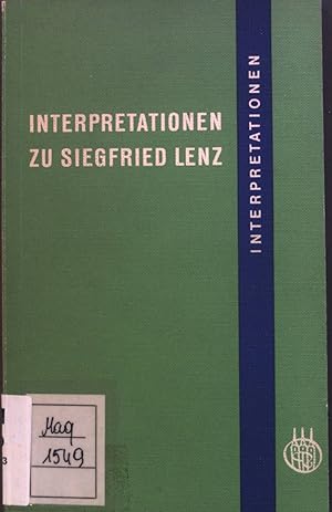 Bild des Verkufers fr Interpretationen zu Siegfried Lenz. Interpretationen zum Deutschunterricht zum Verkauf von books4less (Versandantiquariat Petra Gros GmbH & Co. KG)