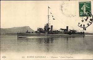 Image du vendeur pour Ansichtskarte / Postkarte Franzsisches Kriegsschiff, Claymore, Contre Torpilleur mis en vente par akpool GmbH