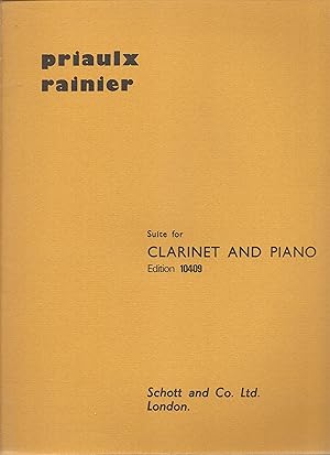 Imagen del vendedor de Suite for Clarinet and Piano a la venta por Snow Crane Media