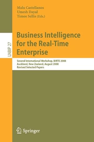 Seller image for Business Intelligence for the Real-Time Enterprise for sale by BuchWeltWeit Ludwig Meier e.K.