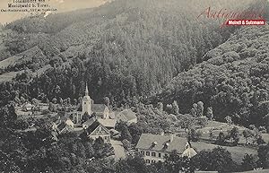 "Totalansicht von Mönichwald b. Vorau. Ost-Steiermark, 597 m Seehöhe".