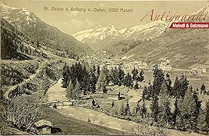 Bild des Verkufers fr St. Anton a. Arlberg v. Osten, (1302 Meter)". zum Verkauf von Antiquariat MEINDL & SULZMANN OG