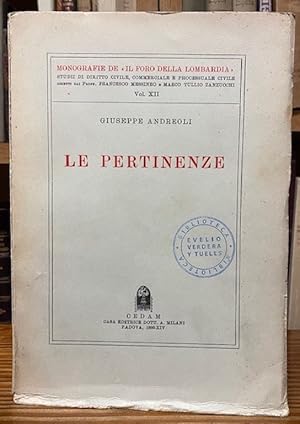 Seller image for LE PERTINENZE for sale by Fbula Libros (Librera Jimnez-Bravo)