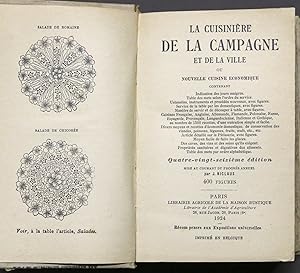 Seller image for La cuisiniere de la campagne et de la ville, ou nouvelle cuisine economique 1924 for sale by Chartaland