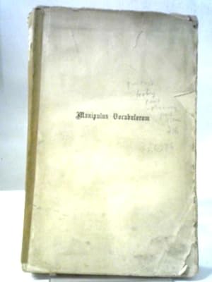 Bild des Verkufers fr Manipulus Vocabulorum zum Verkauf von World of Rare Books