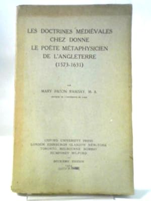 Seller image for Les Doctrines M Di Vales Chez Donne Le Poete M Taphysicien De L' Angleterre for sale by World of Rare Books