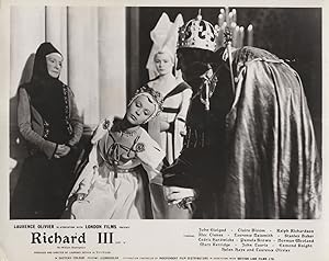 Richard III John Gielgud Claire Bloom Shakespeare Movie Lobby Card