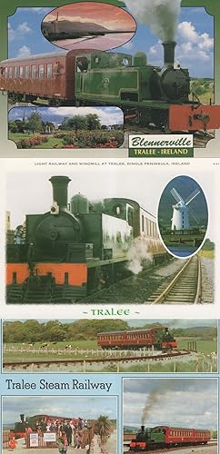 Blenerville Tralee Ireland Irish Train County Kerry 3x Postcard s