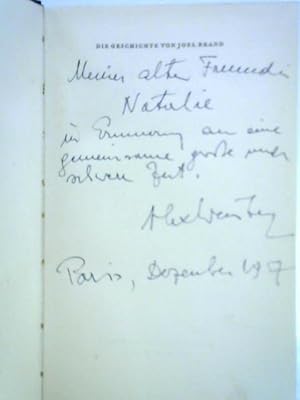 Bild des Verkufers fr Die Geschichte von Joel Brand zum Verkauf von World of Rare Books