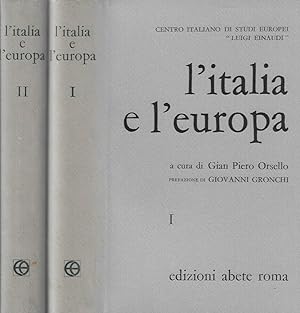 Seller image for L'Italia e l'Europa for sale by Biblioteca di Babele