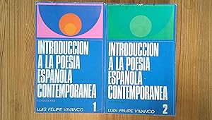 Seller image for Introduccin a la poesa espaola contempornea, 2 vols. (completo) for sale by Vrtigo Libros