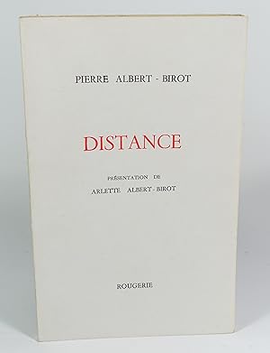 Image du vendeur pour Distance mis en vente par Librairie L'Autre sommeil