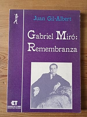 Seller image for Gabriel Mir: Remembranza for sale by Vrtigo Libros