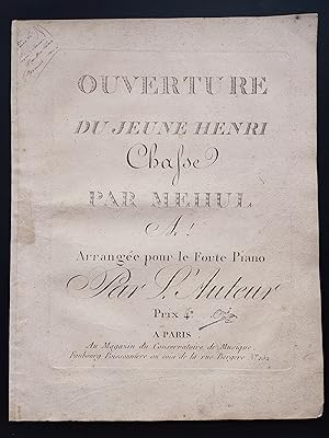 Immagine del venditore per Ouverture du Jeune Henri. Chasse . arrange pour le forte Piano par l'Auteur. venduto da Flix ALBA MALZIEU