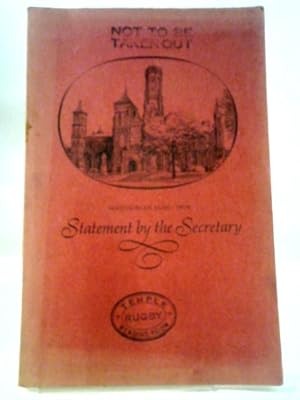 Seller image for Statement by the Secretary. Smithsonian Year, 1978 for sale by World of Rare Books