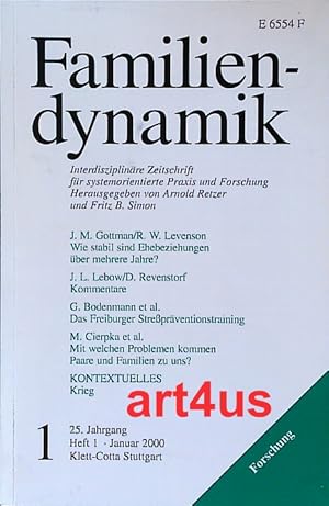 Seller image for Familiendynamik : Inderdisziplinre Zeitschrift fr systemorientierte Praxis und Forschung for sale by art4us - Antiquariat