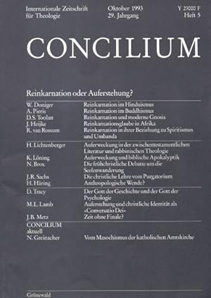 Immagine del venditore per Concilium. Heft 5. 29. Jahrgang. 1993. : Reinkarnation oder Auferstehung? venduto da Auf Buchfhlung