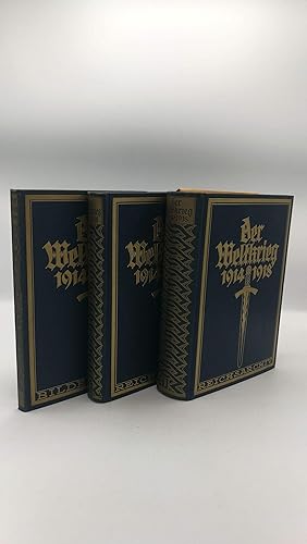 Der Weltkrieg 1914 bis 1918. 3 Bände (vollständig)