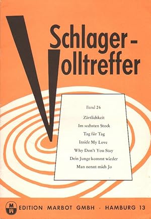 Imagen del vendedor de Schlager-Volltreffer fr den Allein-Unterhalter. Bd. 26. a la venta por Brbel Hoffmann