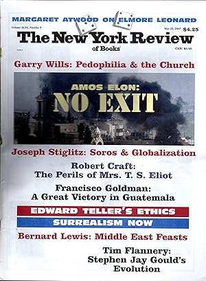 Seller image for The New York Review of Books: Volume XLIX, No. 9: May 23, 2002 for sale by Dorley House Books, Inc.
