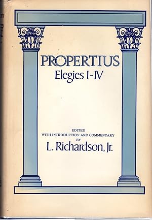 Imagen del vendedor de Propertius: Elegies I - IV (American Philolofical Association Series of Classical Texts) a la venta por Dorley House Books, Inc.