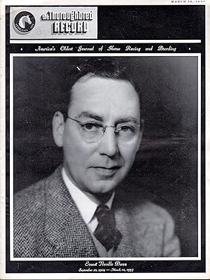 Image du vendeur pour The Thoroughbred Record: America's Oldest Journal of Horse Racing and Breeding: Volume 165, No. 11: March, 16, 1957 mis en vente par Dorley House Books, Inc.