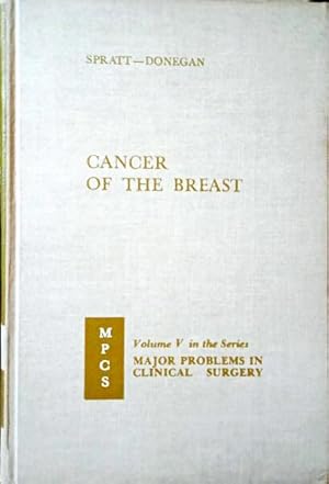 Bild des Verkufers fr CANCER OF THE BREAST. [VOL. V] zum Verkauf von Livraria Castro e Silva