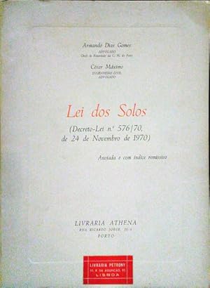 Seller image for LEI DOS SOLOS. for sale by Livraria Castro e Silva