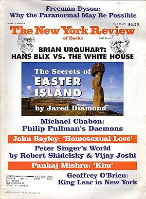 Immagine del venditore per The New York Review of Books: Volume LI, No. 5: March 25, 2004 venduto da Dorley House Books, Inc.