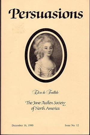 Seller image for Persuasions: The Jane Austen Society of America. December 16, 1990, Issue No. 12 for sale by Dorley House Books, Inc.
