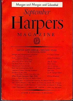 Imagen del vendedor de Harpers (Harper's) Magazine: No. 1060: September, 1938 a la venta por Dorley House Books, Inc.