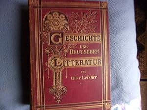 Imagen del vendedor de Geschichte der Deutschen litteratur a la venta por arobase livres