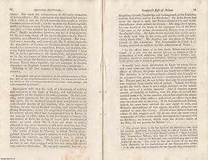 Imagen del vendedor de The Life of Nelson, by Robert Southey. An original review article from The Anti-Jacobin Review and Magazine, 1814. a la venta por Cosmo Books