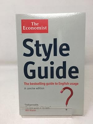 Seller image for The Economist Style Guide for sale by Cambridge Recycled Books