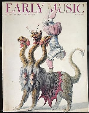 Bild des Verkufers fr Early Music A"Lully Anniversary Issue" August 1987 / Lully's First Opera: A Rediscovered Poster for "Les ftes de l'Amour et de Bacchus" (pp. 308-314) Jrme de La Gorce For and against the Order of Nature: Who Sang the Soprano? (pp. 315-324) Lionel Sawkins Performing a Choral Dialogue by Lully (pp. 325-335) Lois Rosow More Faces than Proteus: Lully's "Ballet des muses" (pp. 336-344) James R. Anthony A Sweet Servitude: A Musician's Life at the Court of Mlle de Guise (pp. 346-360) Patricia Ranum Grimarest's "Trait du Rcitatif": Glimpses of Performance Practice in Lully's Operas (pp. 361-364) David Tunley Reinterpreting the Capital of the Fourth Tone at St Lazare, Autun (pp. 365-374+376) Hlne Setlak-Garrison Folding Harpsichords (pp. 3 zum Verkauf von Shore Books