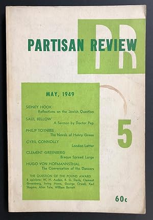 Immagine del venditore per Partisan Review, Volume 16, Number 5 (XVI; May 1949) venduto da Philip Smith, Bookseller