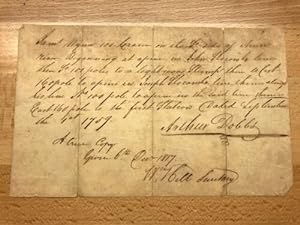 1759 Land Grant SIGNED by Arthur Dobbs, Royal Governor of NORTH CAROLINA, Craven County