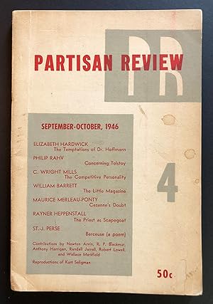 Imagen del vendedor de Partisan Review, Volume 13, Number 4 (XIII; September - October 1946) a la venta por Philip Smith, Bookseller