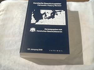 Seller image for Hansische Geschichtsbltter Hanseatic History Review 137 Jahrgang 2019 for sale by Versandhandel Rosemarie Wassmann