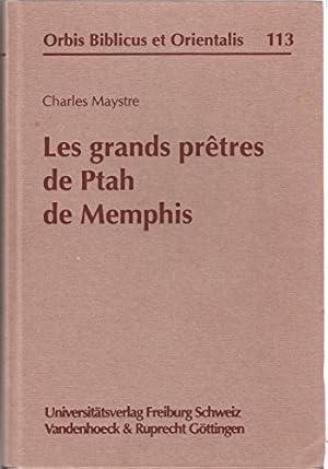 Imagen del vendedor de Les grands prtres de Ptah de Memphis. a la venta por Librairie Le Trait d'Union sarl.