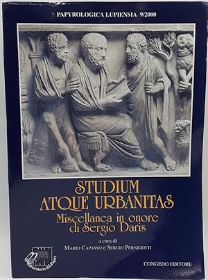 Bild des Verkufers fr Studium atque urbanitas miscellanea in onore di Sergio Daris. zum Verkauf von Librairie Le Trait d'Union sarl.