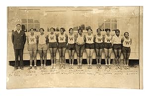 Original Group Photograph of the Girls' Basketball Team, Webster High School, Minden, Louisiana, ...